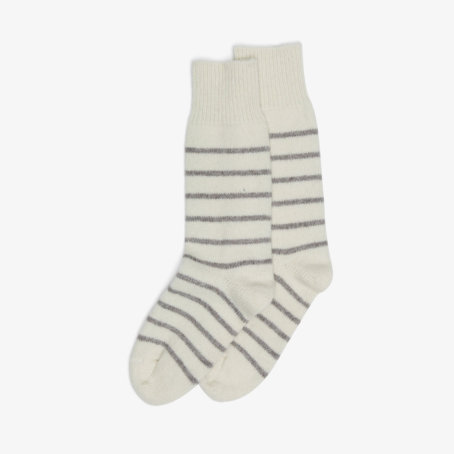 Natural Sheep White & Grey Stripes