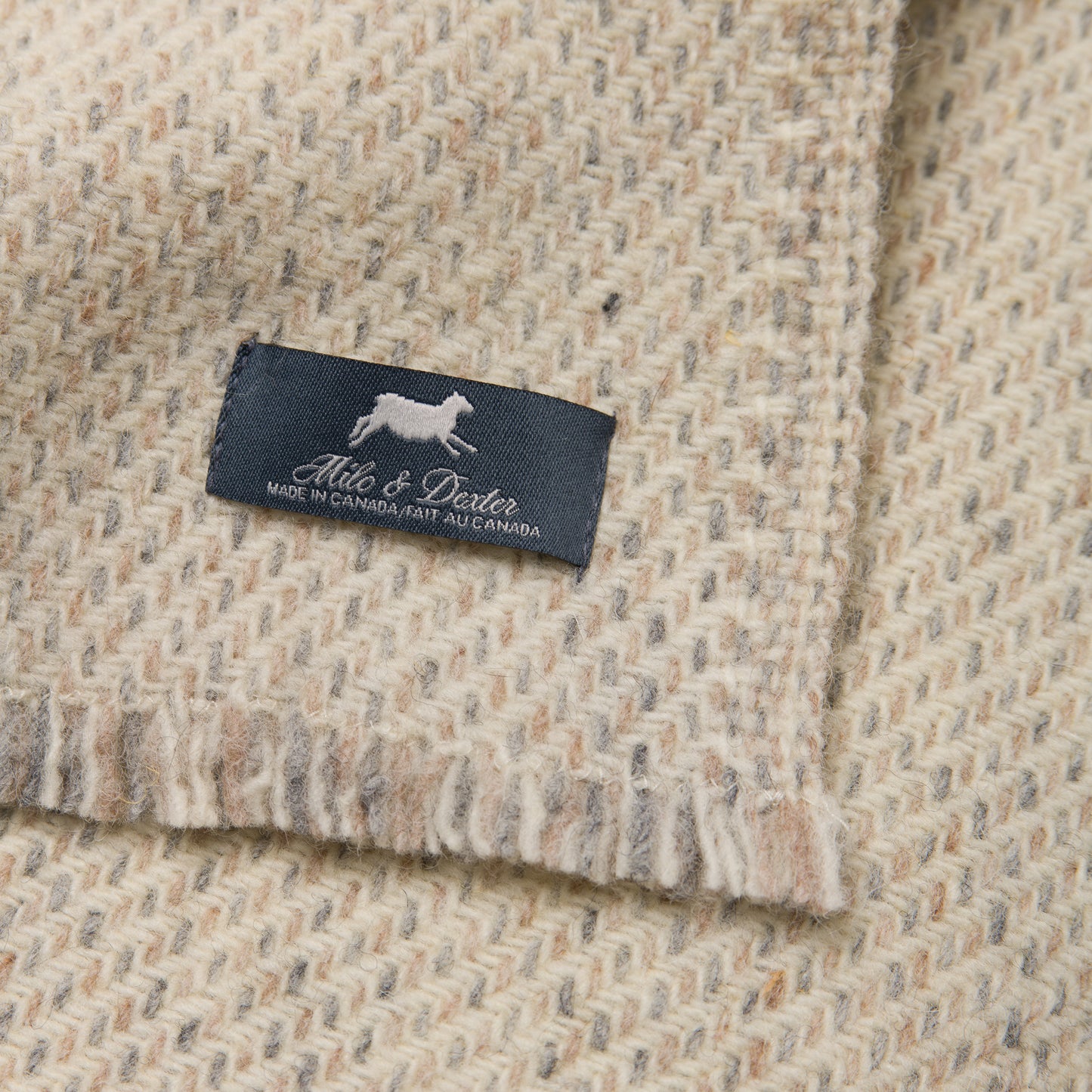 Natural Sheep White with Lines