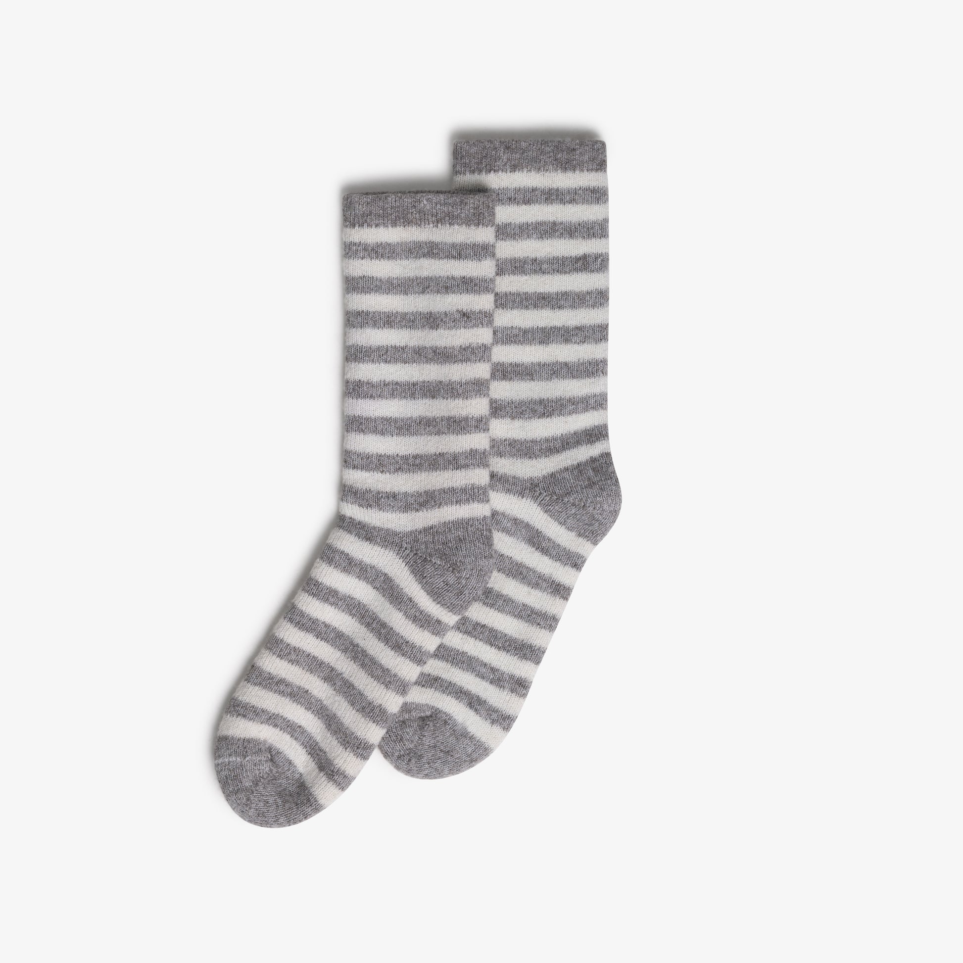 Grey & Natural Sheep White Stripes
