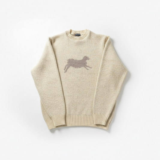 Sweater on off-white background without shadow