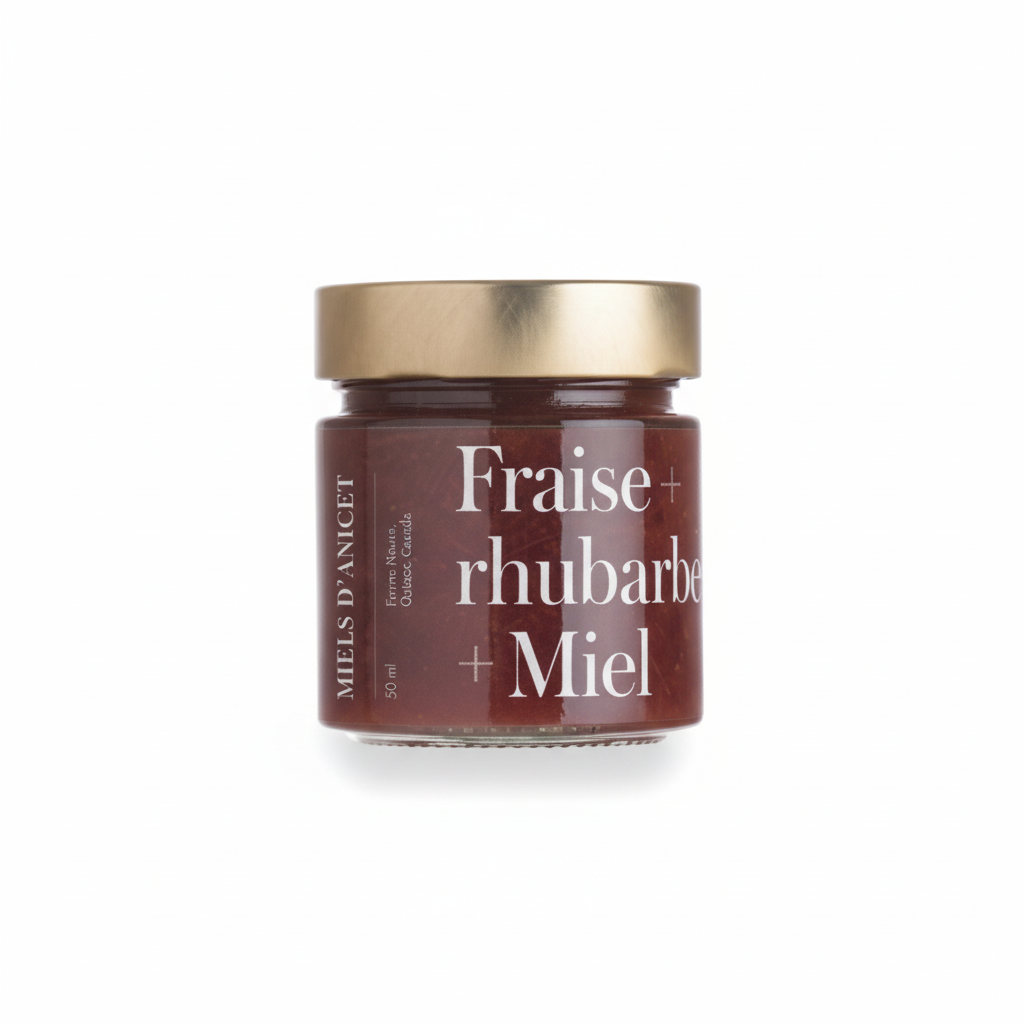 Strawberry + Rhubarb + Honey Spread